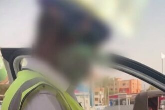 إجراءات قانونية ضد شرطي مرور بعد فيديو مثير